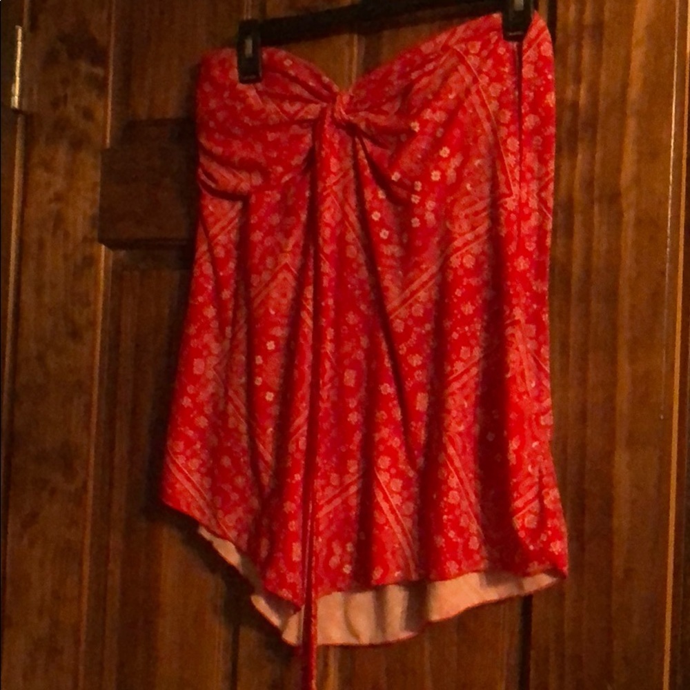 Red bandanna Tube top